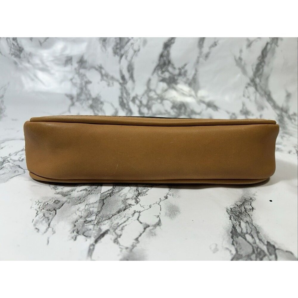 Mulholland Tan & Black Canvas Ladies Handbag Makeup Cosmetic Bag - Picture 4 of 6
